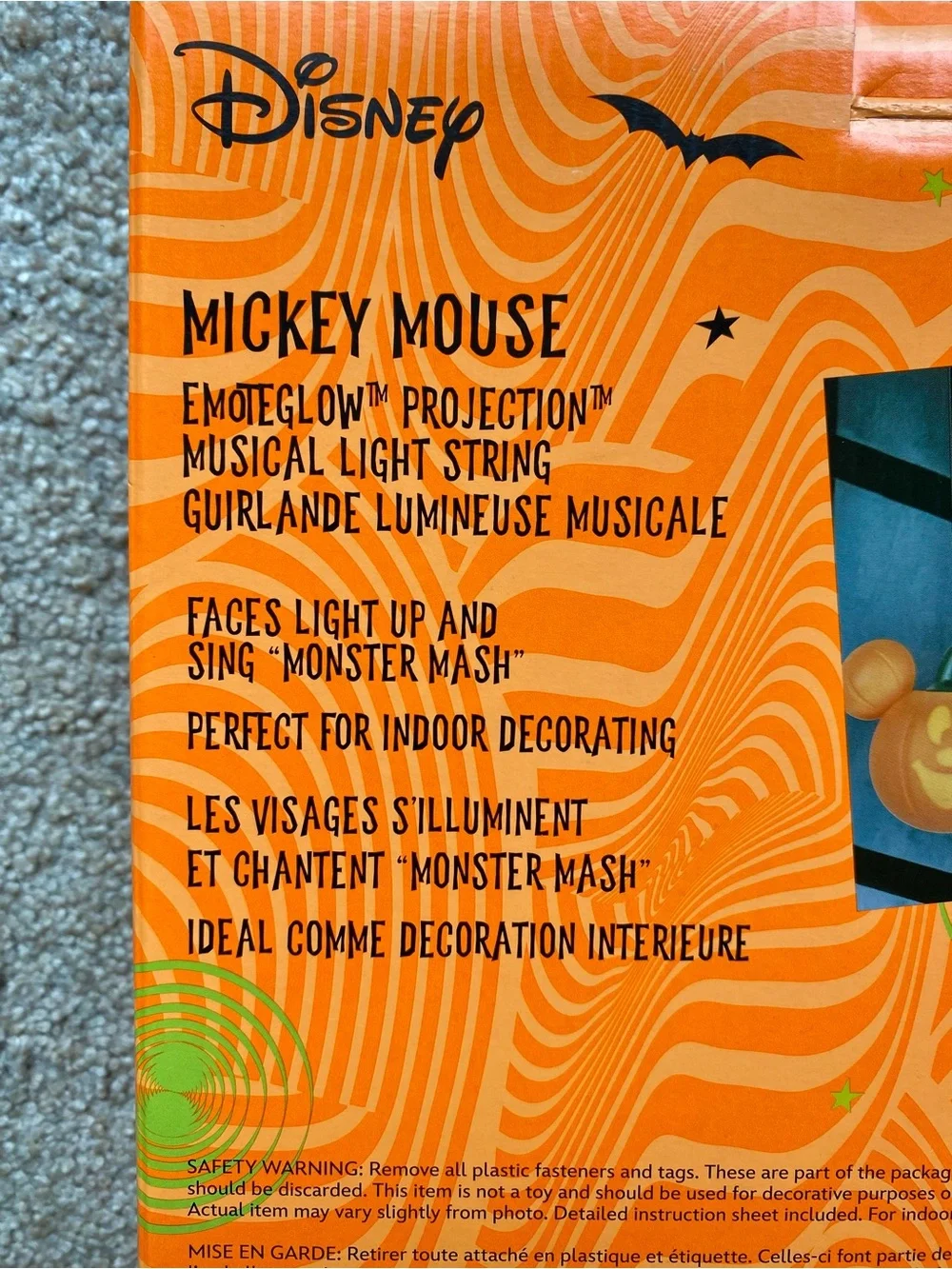 🆕 🎶 Halloween Mickey Mouse Pumpkins and Ghosts Lights Musical